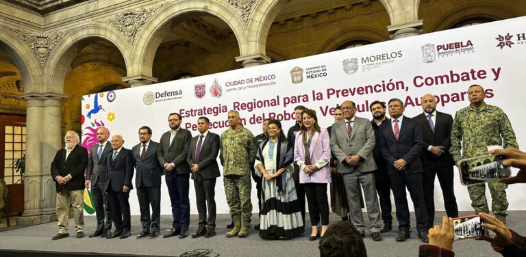 Cdmx, Puebla, Morelos, Hidalgo y Estado de México coordinan acciones contra robo de autos