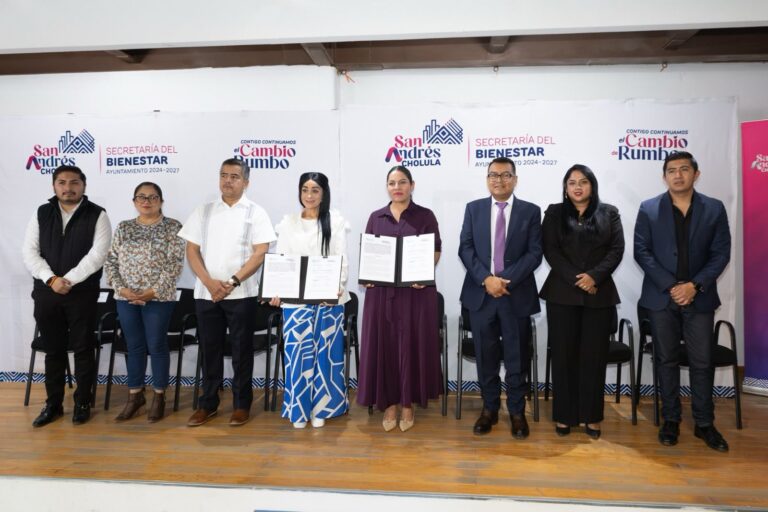 CDH Puebla y Ayuntamiento de San Andrés Cholula firman convenio para fortalecer la cultura de los Derechos Humanos