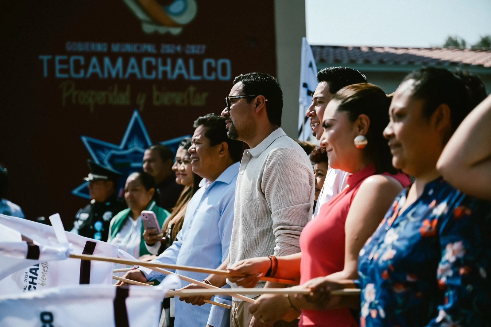 Se fortalece la seguridad en Tecamachalco con la inauguración de un módulo de vigilancia y entrega de 10 motopatrullas: Andrés Villegas