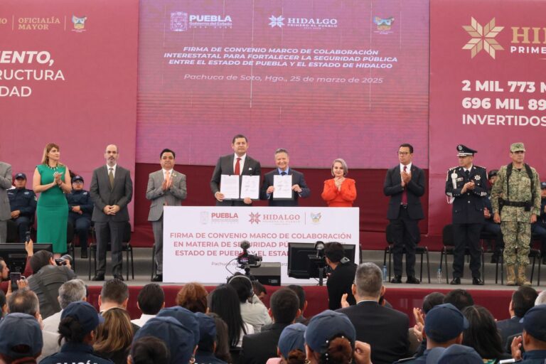 Coordinación entre Puebla e Hidalgo reafirma compromiso con seguridad interestatal
