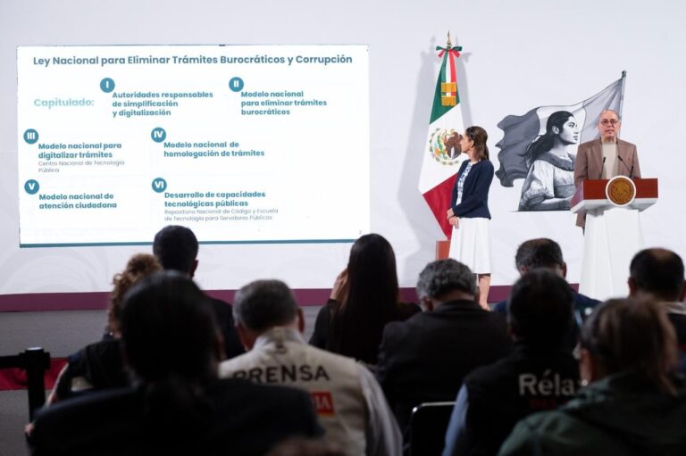 SHEINBAUM ENVÍA AL CONGRESO LEY NACIONAL PARA ELIMINAR TRÁMITES BUROCRÁTICOS