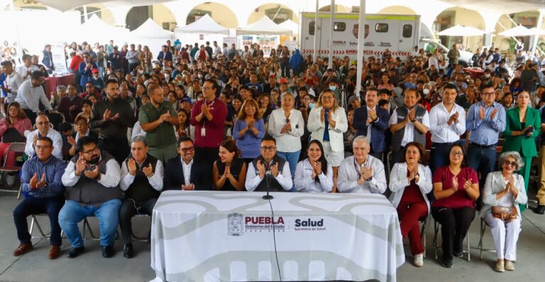 Tonantzin Fernández y Carlos Pacheco unen esfuerzos por la salud de Cholula con el respaldo del gobernador Armenta
