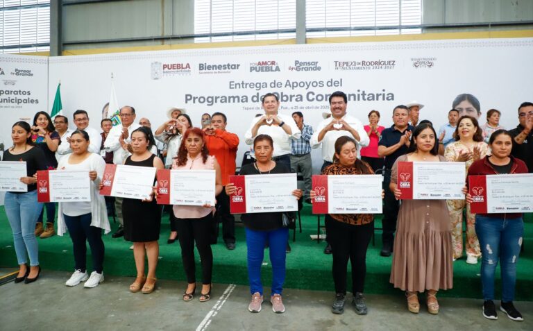 Con obra comunitaria Gobierno de Puebla detona desarrollo en Tepexi de Rodríguez