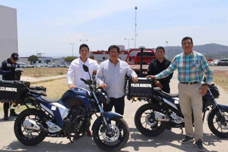 Tecamachalco fortalece su seguridad con nuevas motopatrullas