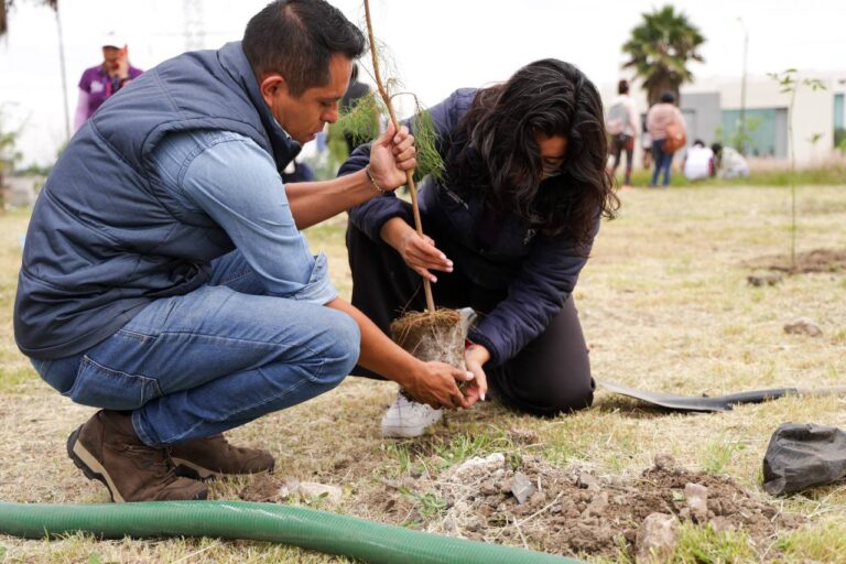 reforestación en San Andrés Cholula