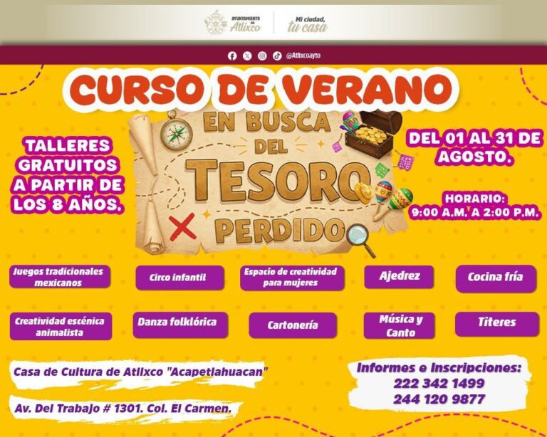 PRIMER CURSO DE VERANO “EN BUSCA DEL TESORO PERDIDO”.