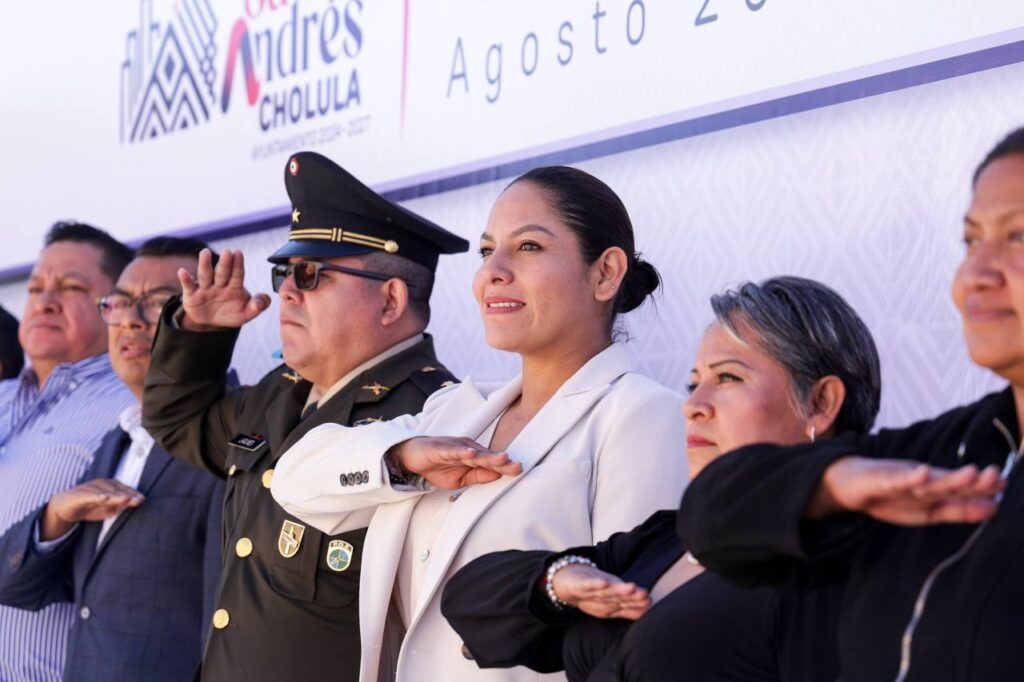 acto cívico San Andrés Cholula