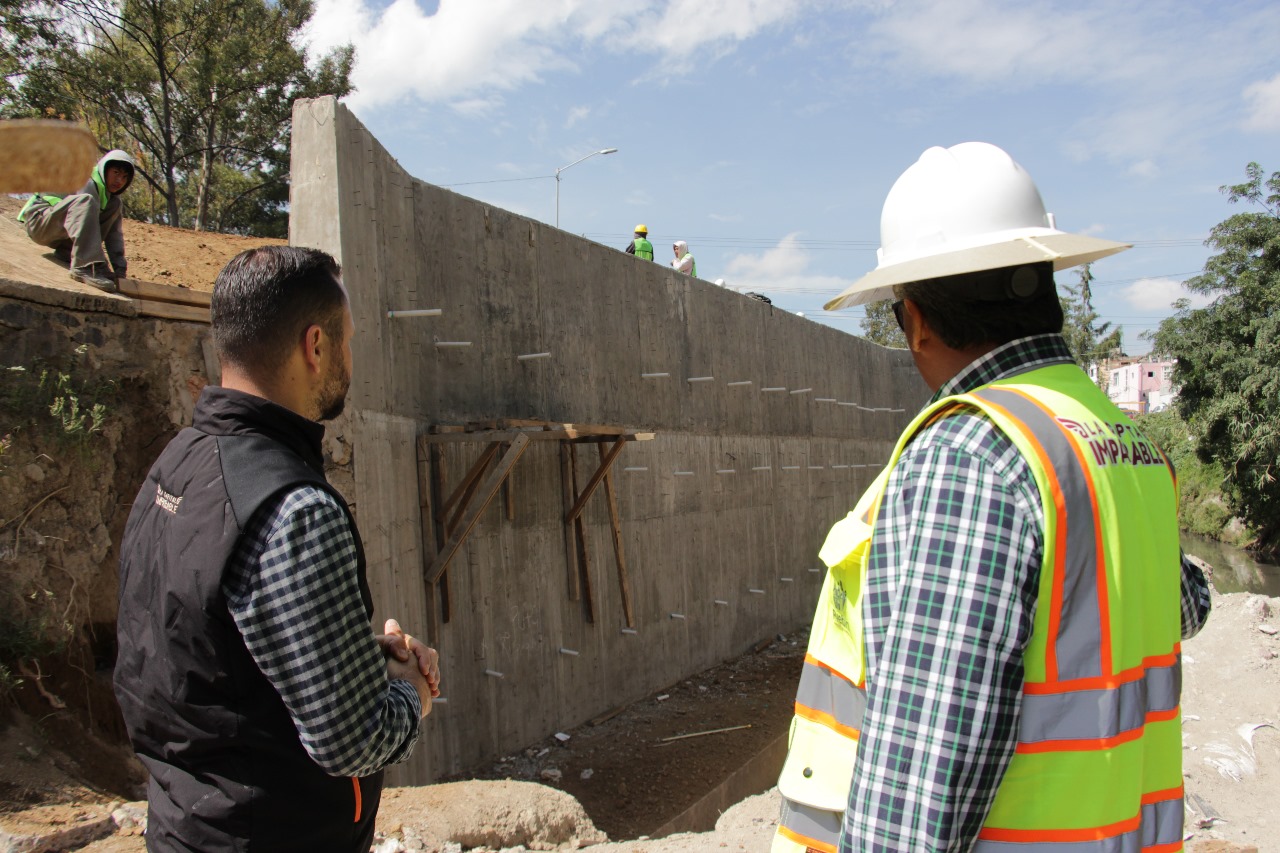 muro de contención Río Alseseca