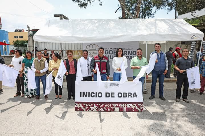 obra vial en Cuautlancingo