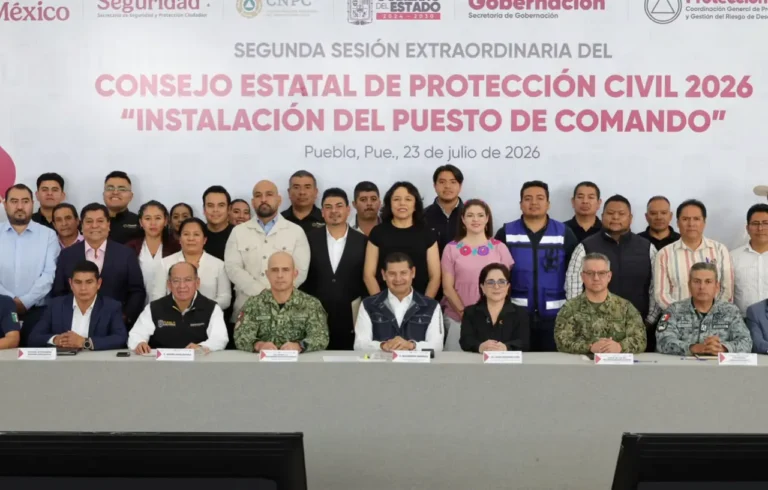 Puebla instala primer Puesto de Mando de Protección Civil ante la temporada de lluvias y ciclones