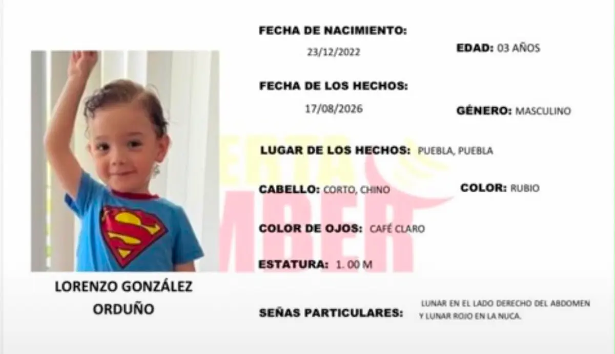 Sigue desaparecido Lorenzo González; su madre teme que lo saquen de Puebla