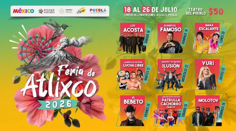 Ya está lista la feria de Atlixco 2026; Ariadna Ayala presenta la increíble cartelera