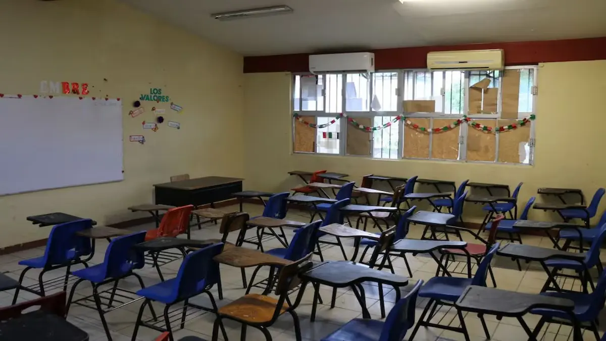Salón de clases vacío