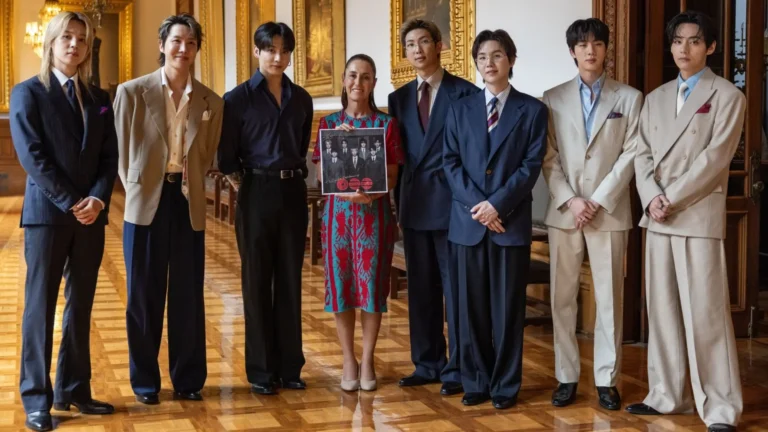 BTS con Claudia Sheinbaum