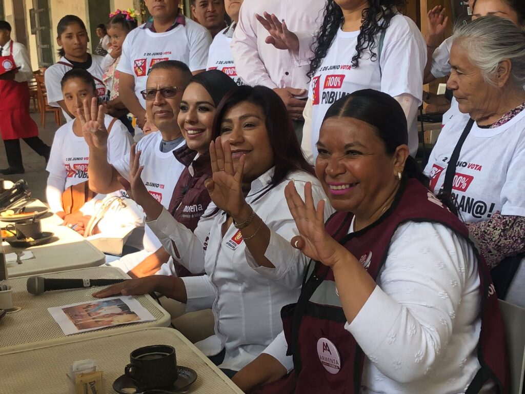 La candidata del PSI, Nohemí Luna, se suma a la campaña de Tonantzin Fernández