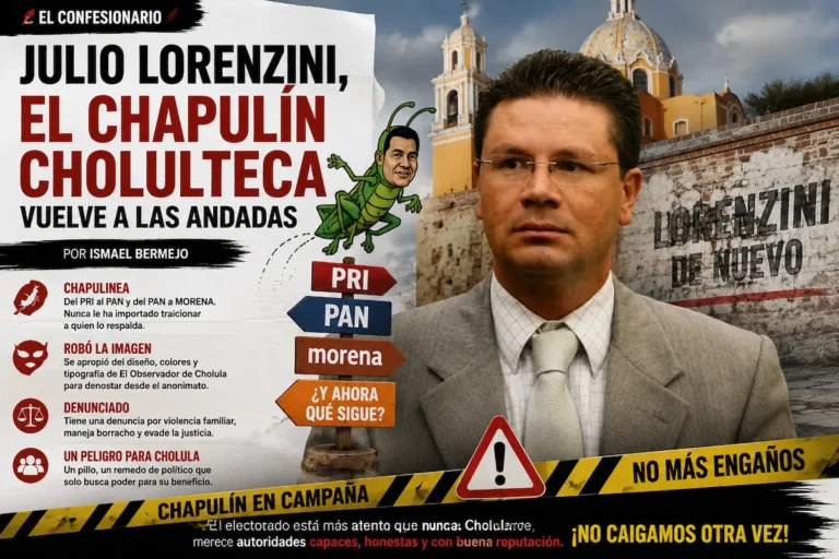 Julio Lorenzini, el chapulín cholulteca vuelve a las andadas