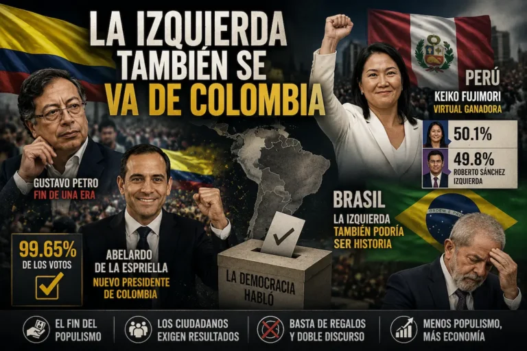 La fiesta democrática llegá a Colombia, las y los ciudadanos ya no quisieron más populismo y, en las urnas, decidieron darle un giro