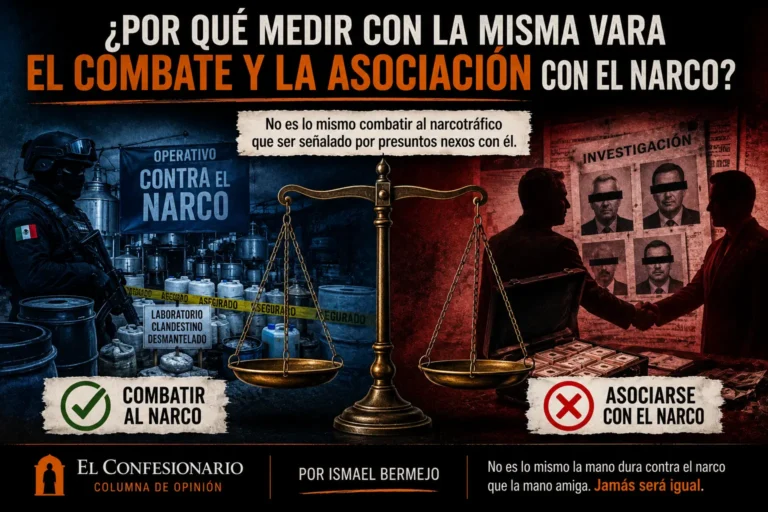 ¿Por qué medir con la misma vara el combate y la asociación con el narco?