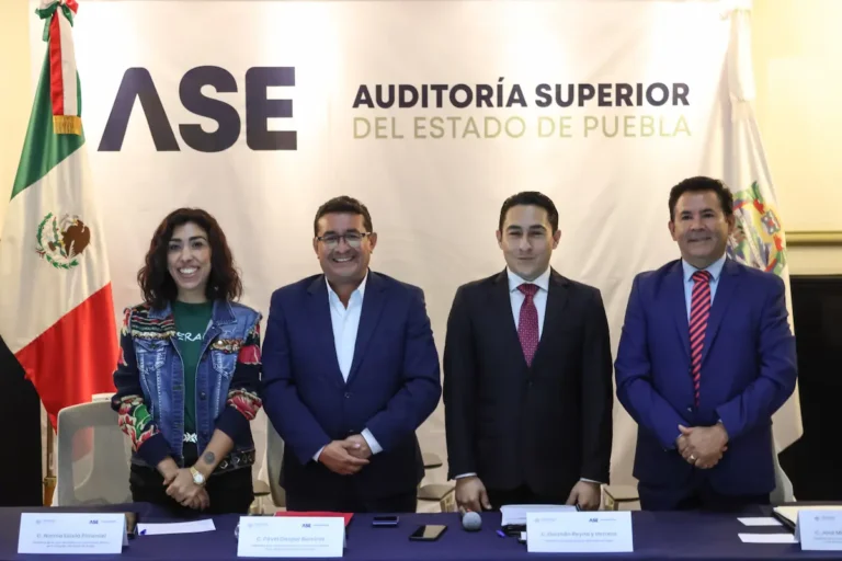 ASE Puebla y ASF firman convenio para agilizar la fiscalización municipal