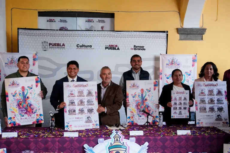 Presentación cartelera feria cuautlancingo 2026