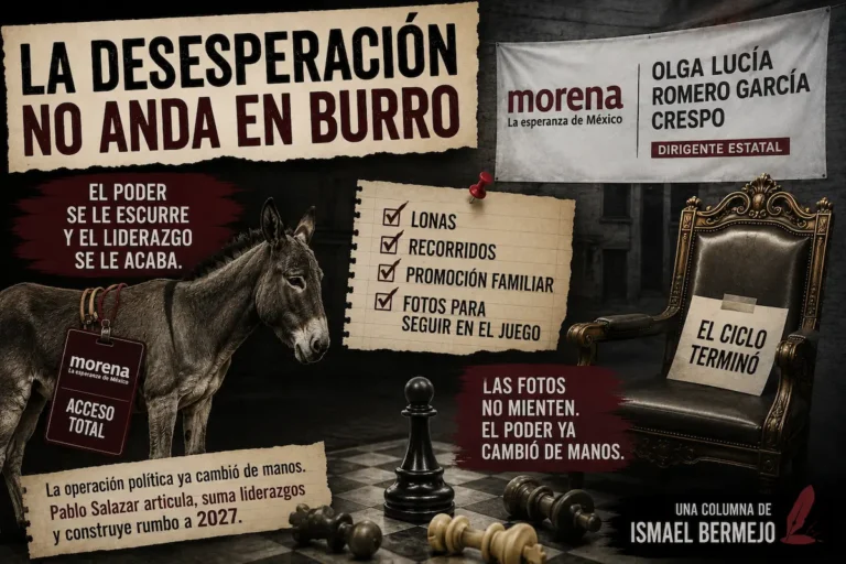 La desesperación no anda en burro
