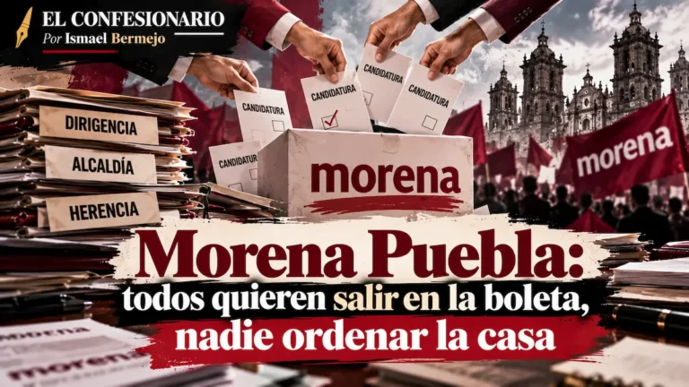 Morena Puebla: todos quieren salir en la boleta, nadie ordenar la casa La prevista salida de Olga Romero abre una pregunta incómoda: ¿quién conducirá Morena Puebla mientras sus principales actores están ocupados buscando su siguiente cargo? Olga concentra tres frentes: la dirigencia que encabeza, la alcaldía que contempla disputar y la herencia que reclama en tribunales. El problema político aparece cuando tanta agenda personal deja en segundo plano la responsabilidad colectiva. Quiere participar en todos los repartos. Alguien tendrá que explicar quién atiende el partido mientras tanto. Ese vacío no puede tratarse como un accidente ajeno a su conducción. Una presidenta debe preparar una transición ordenada, establecer responsabilidades y evitar que su siguiente aspiración absorba la atención institucional. Morena no debería organizarse alrededor de los tiempos de Olga. Pablo Salazar aparece como posible conductor de facto. Pero coordinar operadores no equivale a tener autorización para presidir el partido. Andrés Villegas ya señaló que no reúne la condición de consejero estatal necesaria para asumir directamente el relevo. El entusiasmo por mandar llegó antes que los requisitos. Salazar enfrenta, además, preguntas sobre imparcialidad. La prensa ha documentado su vínculo de pareja con Violeta Becerril y su parentesco político con Iván Herrera. Si se confirman los registros de ella por la coordinación municipal de Ocoyucan y de él por una coordinación federal, deberá explicar cómo mantendrá sus funciones territoriales al margen de esas aspiraciones. El parentesco no prueba favoritismo. Tampoco elimina la necesidad de establecer límites cuando familiares de quien coordina la estructura compiten dentro de ella. Después de los cuestionamientos a Olga por la presencia de su hijo en el Cabildo de Tehuacán, el relevo amenaza con abrir otra discusión sobre ventajas familiares. Cambiar los apellidos sin despejar las dudas sería una peculiar manera de renovar al partido. El CEN puede procesar la transición sin entregar precipitadamente el control a un grupo local. Que alguien tenga prisa por asumir no obliga a la dirigencia nacional a satisfacerla. Mientras tanto, muchos estarán más pendientes de conseguir una coordinación que de ordenar la competencia. Ése es el limbo que deja esta conducción: una presidenta concentrada en su futuro, un operador cuyo papel requiere límites y una estructura donde las aspiraciones personales pueden desplazar las obligaciones partidistas. Olga tiene derecho a competir y a litigar. Lo que merece crítica es pretender atender partido, alcaldía y herencia mientras la organización queda esperando instrucciones. Para querer todo el pastel ha mostrado disposición. Para dejar el partido en orden, todavía debe mostrar resultados.