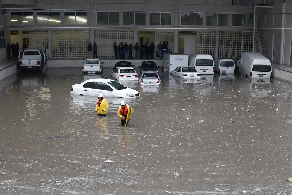 Inundación por lluvia