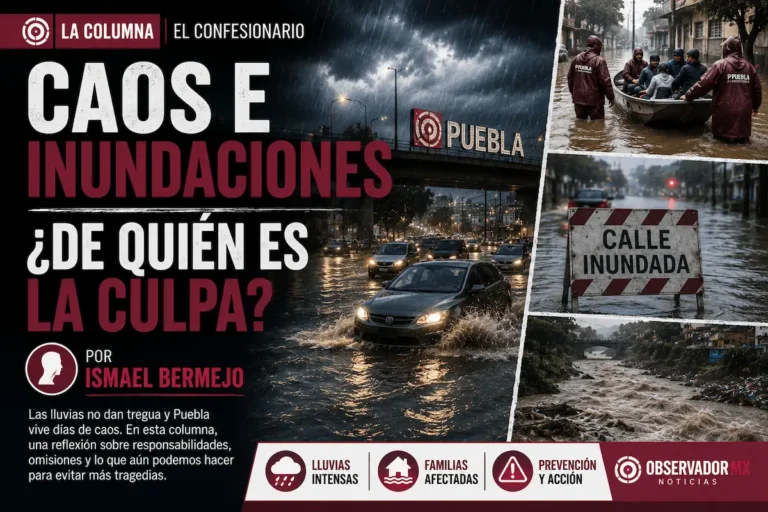 Las lluvias de los últimos días en Puebla y su zona metropolitana han dejado pérdida de vidas, daños materiales, casas y comercios inundados