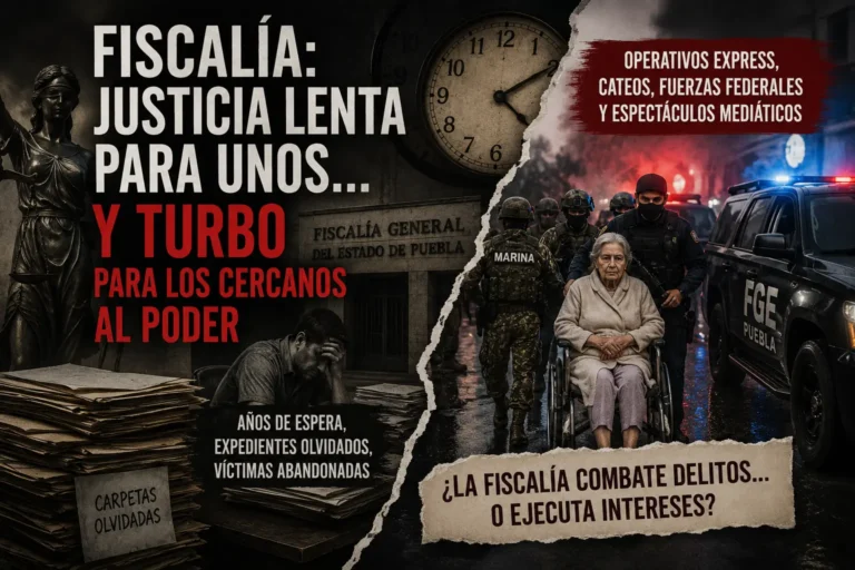 Fiscalía: justicia lenta para unos… y turbo para los cercanos al poder