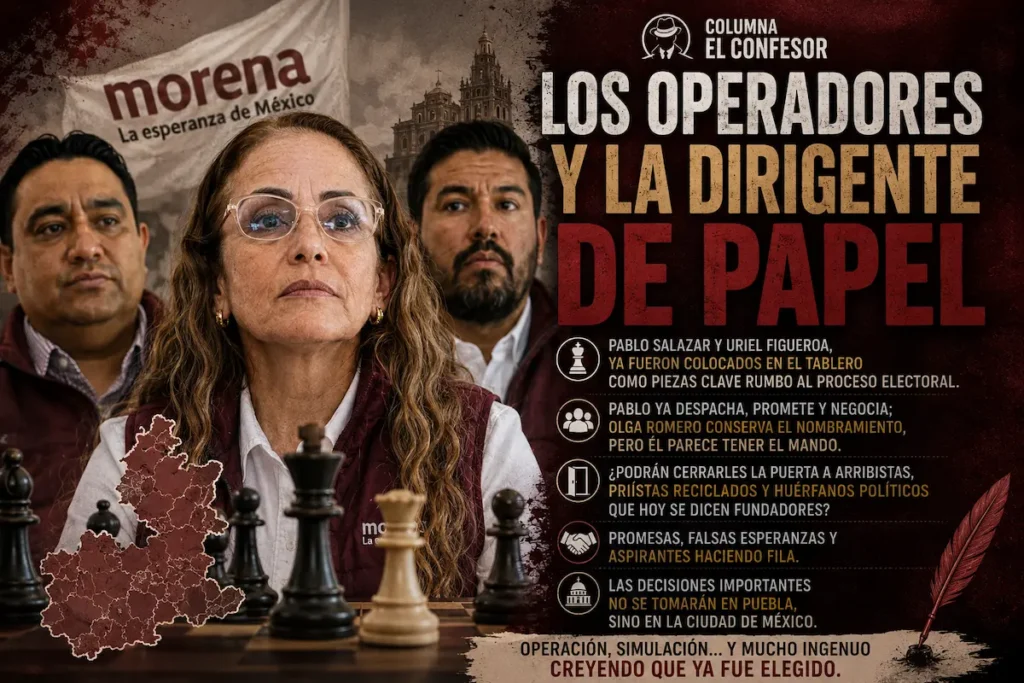 LOS OPERADORES Y LA DIRIGENTE DE PAPEL